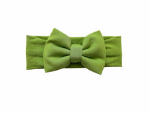Load image into Gallery viewer, Christmas Green Stripes Bamboo Headband