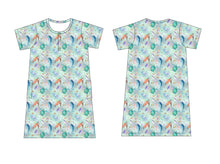 Load image into Gallery viewer, Ocean Oasis Short sleeve Women's nightgown