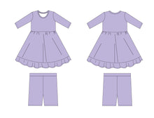 Load image into Gallery viewer, Lavender Lillies Girls Dress with bottoms