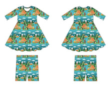 Load image into Gallery viewer, Camping Critters Girls Dress with bottoms