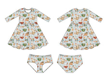 Load image into Gallery viewer, Grey Cocoa Cups Girls Dress with bottoms