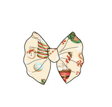 Load image into Gallery viewer, Cream Cocoa Cups Bamboo Alligator Clip Bows