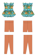 Load image into Gallery viewer, Camping Critters 4-Piece Peplum Set
