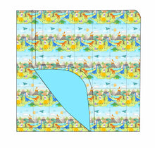 Load image into Gallery viewer, Dino quilted Blanket