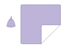 Load image into Gallery viewer, Lavender Lillies Swaddle with Hat