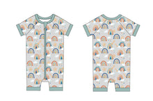 Load image into Gallery viewer, Rainbow Road Shorts Romper