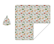 Load image into Gallery viewer, Grey Cocoa Cups Swaddle with Hat