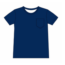 Load image into Gallery viewer, Luna Lights Navy Blue Women's Short Sleeve top