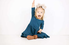 Load image into Gallery viewer, Stormy Sky Girls Dress with bottoms