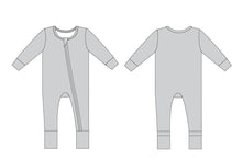 Load image into Gallery viewer, Silver Scene Long Sleeve Romper