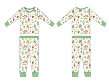 Load image into Gallery viewer, Garden Gnomes Long Sleeve 2 Piece Pjs