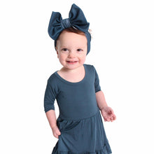 Load image into Gallery viewer, Stormy Sky Big Bow Headband