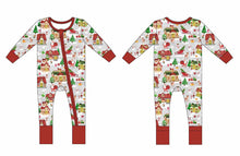 Load image into Gallery viewer, Santa's Village Long Sleeve Romper