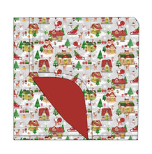Load image into Gallery viewer, Santa's Village Christmas Quilted Blanket