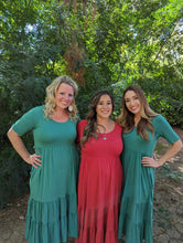 Load image into Gallery viewer, Green Women's Maxi Dress