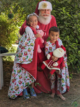 Load image into Gallery viewer, Santa's Village Christmas Quilted Blanket