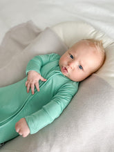 Load image into Gallery viewer, Minty Mint Long Sleeve Romper