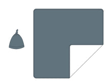 Load image into Gallery viewer, Stormy Sky Swaddle with Hat