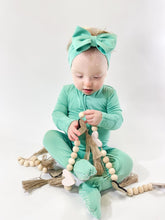 Load image into Gallery viewer, Minty Mint Long Sleeve Romper