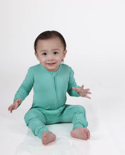 Load image into Gallery viewer, Minty Mint Long Sleeve Romper
