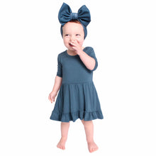 Load image into Gallery viewer, Stormy Sky Girls Dress with bottoms