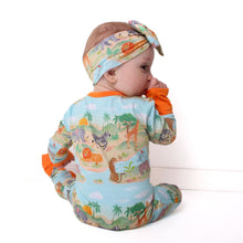 Load image into Gallery viewer, Sunny Safari Long Sleeve Romper