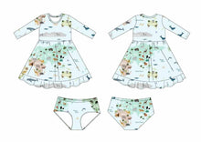 Load image into Gallery viewer, World Map Girls Dress with bottoms