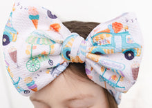 Load image into Gallery viewer, Ice Cream Big Bow Headband