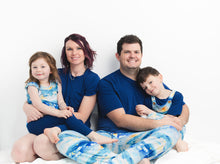 Load image into Gallery viewer, Luna Lights Navy Blue Women's Short Sleeve top