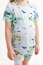 Load image into Gallery viewer, World Map 2-Piece Shorts Pjs