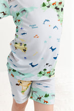 Load image into Gallery viewer, World Map 2-Piece Shorts Pjs