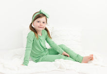 Load image into Gallery viewer, Grassy Green Long Sleeve 2 Piece Pjs