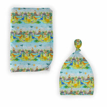 Load image into Gallery viewer, Dino Swaddle with Hat