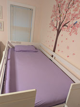 Load image into Gallery viewer, Lavender Lillies Twin Fitted Sheet Plus Pillowcase