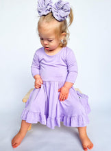 Load image into Gallery viewer, Lavender Lillies Girls Dress with bottoms