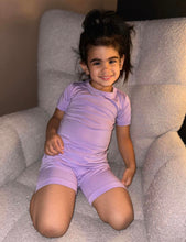 Load image into Gallery viewer, Lavender 2-Piece Shorts Pjs