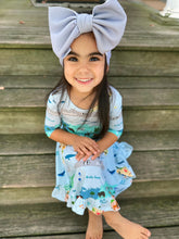 Load image into Gallery viewer, Silver Scene Big Bow Headband