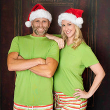 Load image into Gallery viewer, Christmas Green Stripes Men's Short Sleeve top