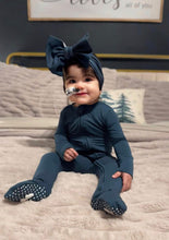 Load image into Gallery viewer, Stormy Sky Big Bow Headband