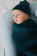 Load image into Gallery viewer, Stormy Sky Swaddle with Hat