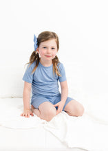 Load image into Gallery viewer, Steel Blue 2-Piece Shorts Pjs