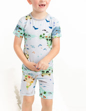 Load image into Gallery viewer, World Map 2-Piece Shorts Pjs