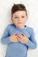 Load image into Gallery viewer, Steel Blue Long Sleeve 2 Piece Pjs