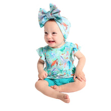 Load image into Gallery viewer, Ocean Oasis 3-Piece Peplum Set