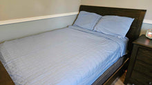 Load image into Gallery viewer, Steele Blue Twin Fitted Sheet Plus Pillowcase