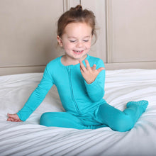 Load image into Gallery viewer, Tidal Teal Long Sleeve Romper