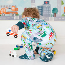 Load image into Gallery viewer, Tiny Town Long Sleeve Romper
