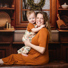 Load image into Gallery viewer, Brown Cream Cocoa Women's Maxi Dress