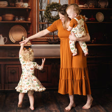 Load image into Gallery viewer, Brown Cream Cocoa Women's Maxi Dress