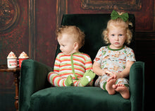 Load image into Gallery viewer, Christmas Stripes Long Sleeve Romper